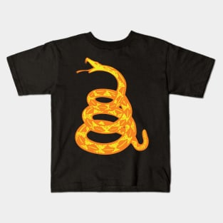 Grassless Yellow Gadsden Snake Kids T-Shirt